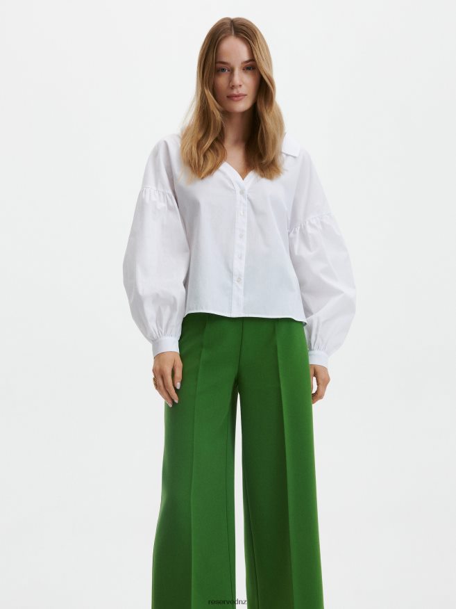 Reserved Women Cotton Shirt P6H08T325 Apparel White