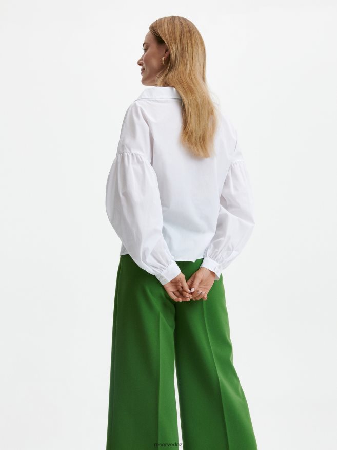 Reserved Women Cotton Shirt P6H08T325 Apparel White