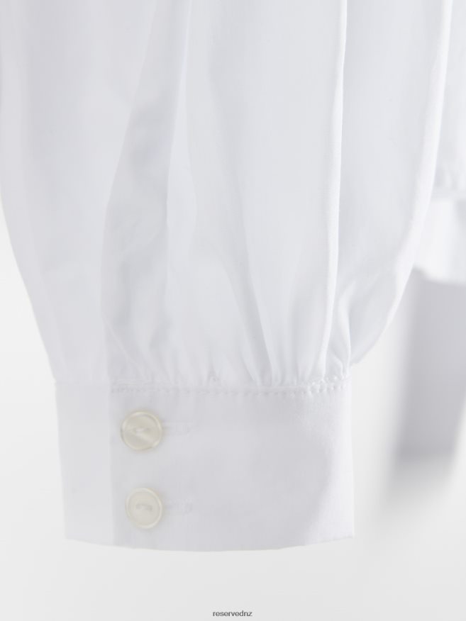 Reserved Women Cotton Shirt P6H08T325 Apparel White
