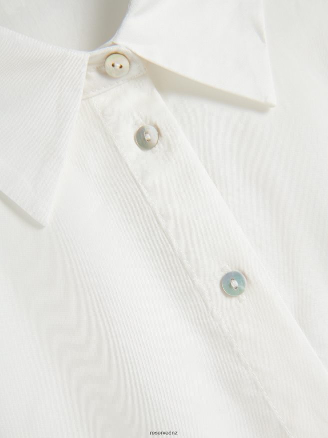 Reserved Women Cupro Rich Shirt P6H08T175 Apparel Cream