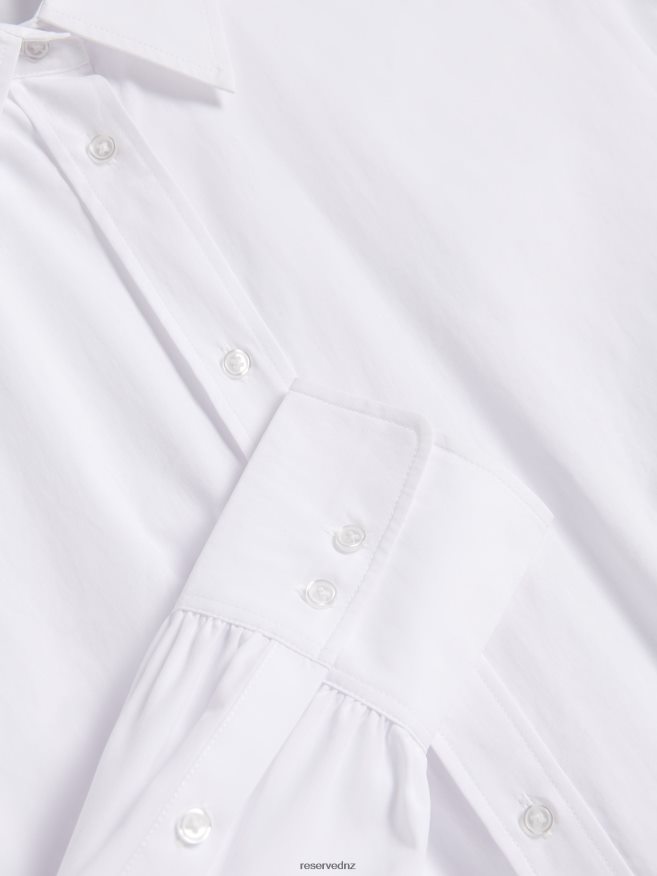 Reserved Women Lyocell Blend Shirt P6H08T289 Apparel Cream