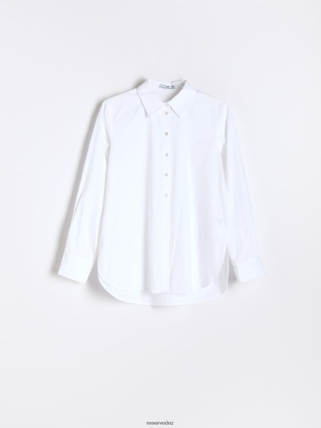 Reserved Women Organic Cotton Shirt P6H08T361 Apparel White
