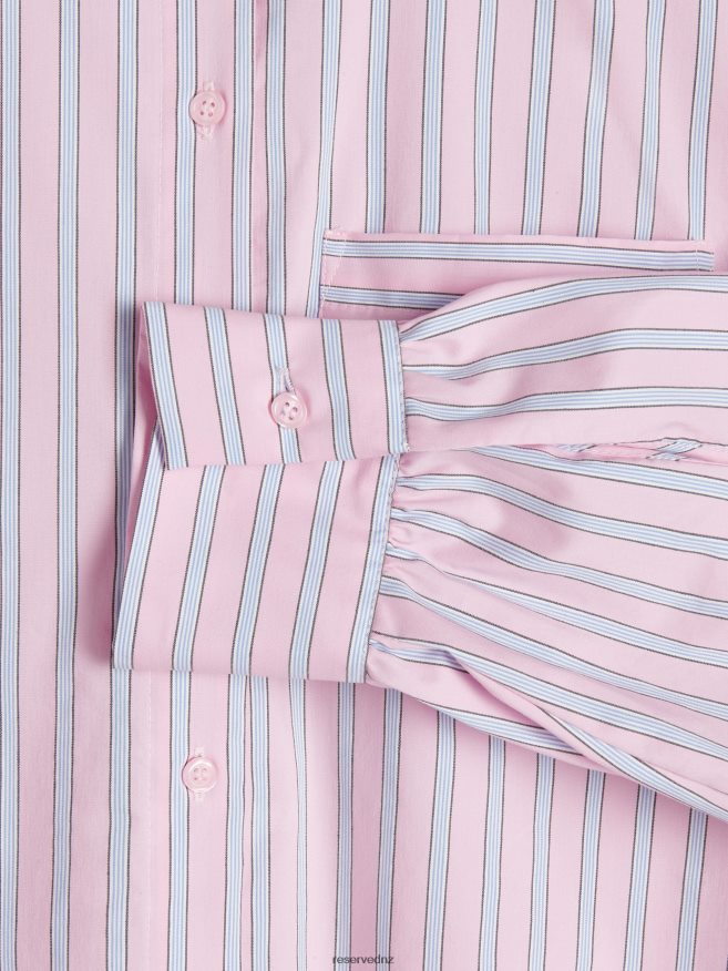 Reserved Women Oversized Cotton Shirt P6H08T135 Apparel Pink