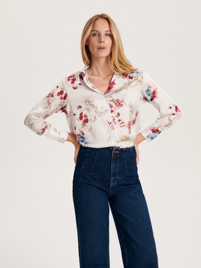 Reserved Women Patterned Shirt P6H08T43 Apparel Multicolor