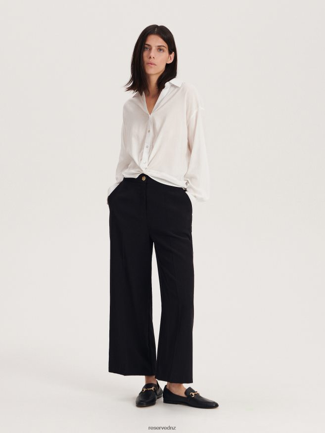 Reserved Women Viscose Rich Shirt P6H08T219 Apparel Cream