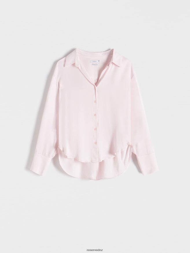 Reserved Women Viscose Shirt P6H08T129 Apparel Pastel Pink