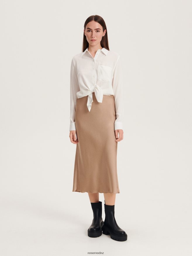 Reserved Women Viscose Shirt P6H08T285 Apparel White