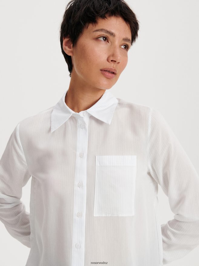 Reserved Women Viscose Shirt P6H08T87 Apparel White