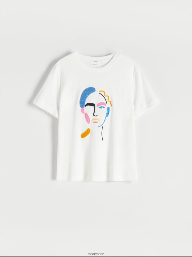 Reserved Women Cotton T-Shirt P6H08T375 Apparel Multicolor