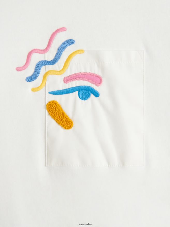 Reserved Women Cotton T-Shirt P6H08T388 Apparel White