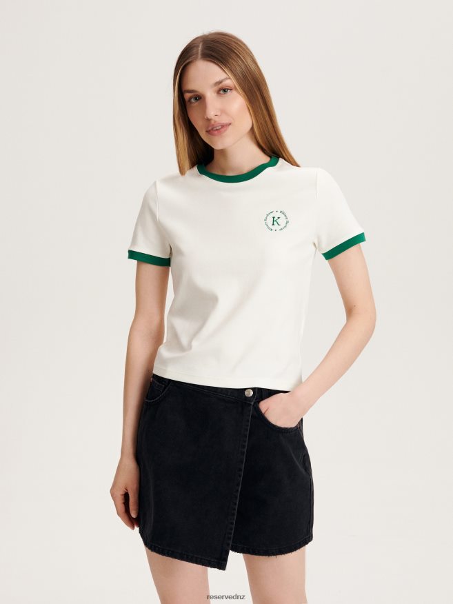 Reserved Women Cotton T-Shirt P6H08T468 Apparel Nude