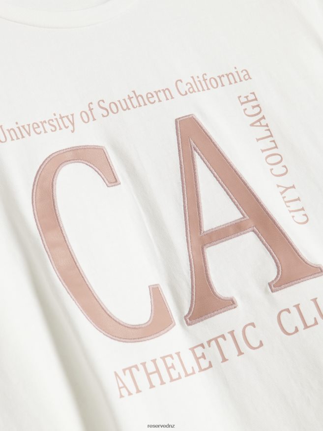 Reserved Women Cotton T-Shirt P6H08T474 Apparel White