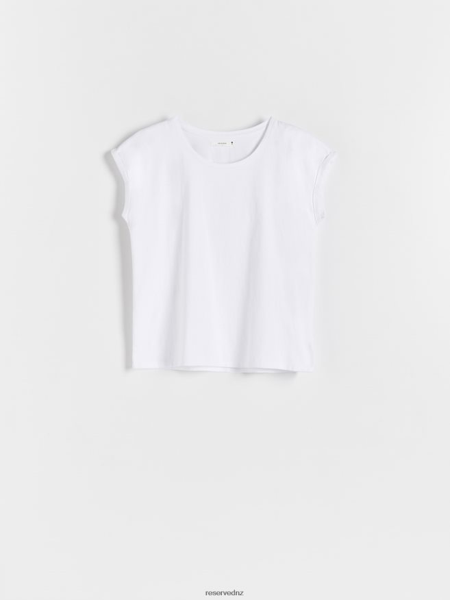 Reserved Women Kimono T-Shirt P6H08T427 Apparel White