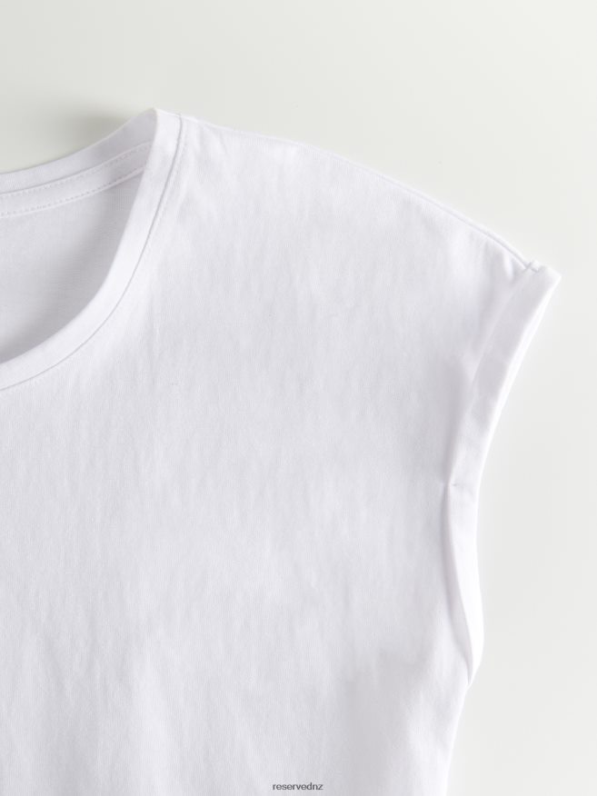 Reserved Women Kimono T-Shirt P6H08T427 Apparel White