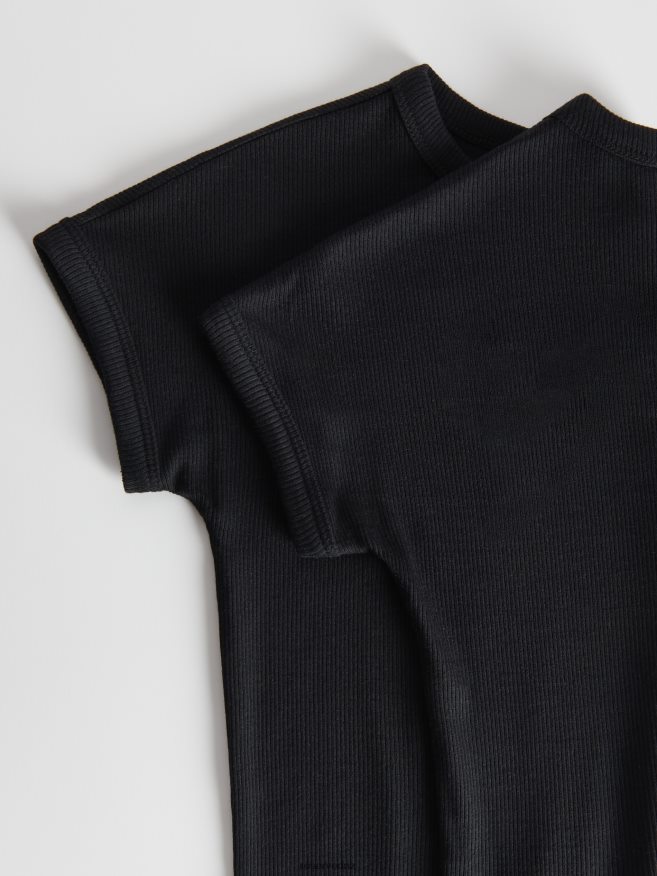 Reserved Women Modal T-Shirt P6H08T386 Apparel Black