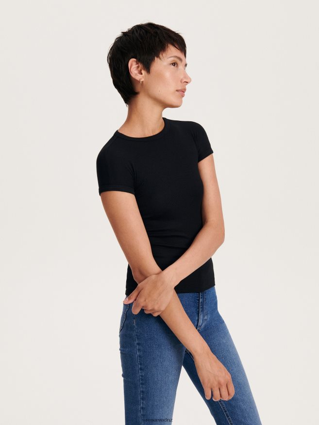 Reserved Women Modal T-Shirt P6H08T386 Apparel Black