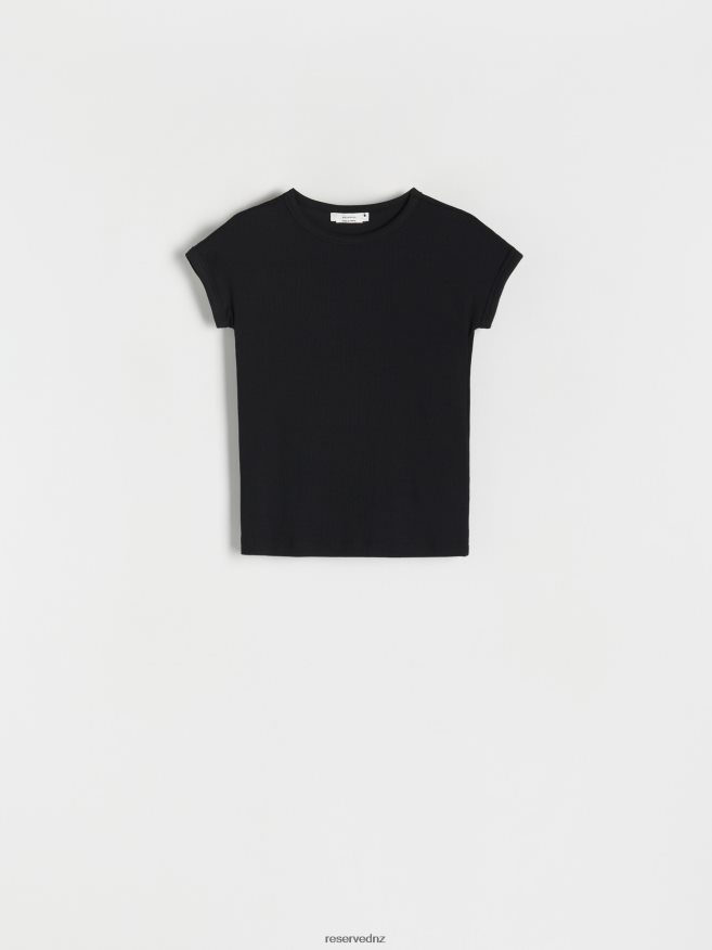 Reserved Women Modal T-Shirt P6H08T386 Apparel Black
