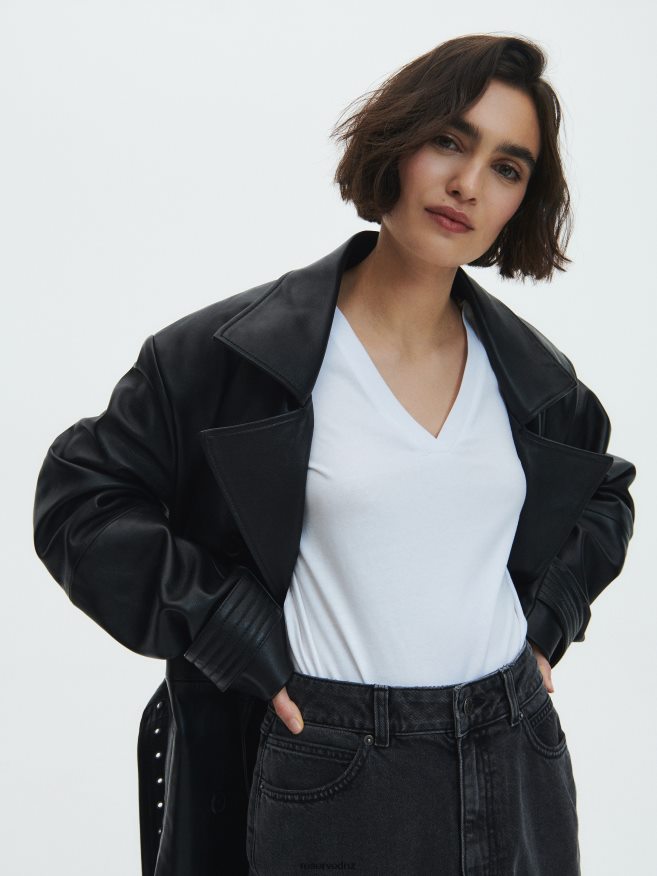 Reserved Women New Regular Fit T-Shirt P6H08T420 Apparel White