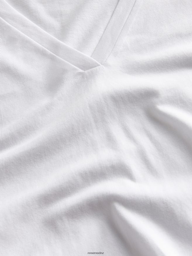 Reserved Women New Regular Fit T-Shirt P6H08T420 Apparel White
