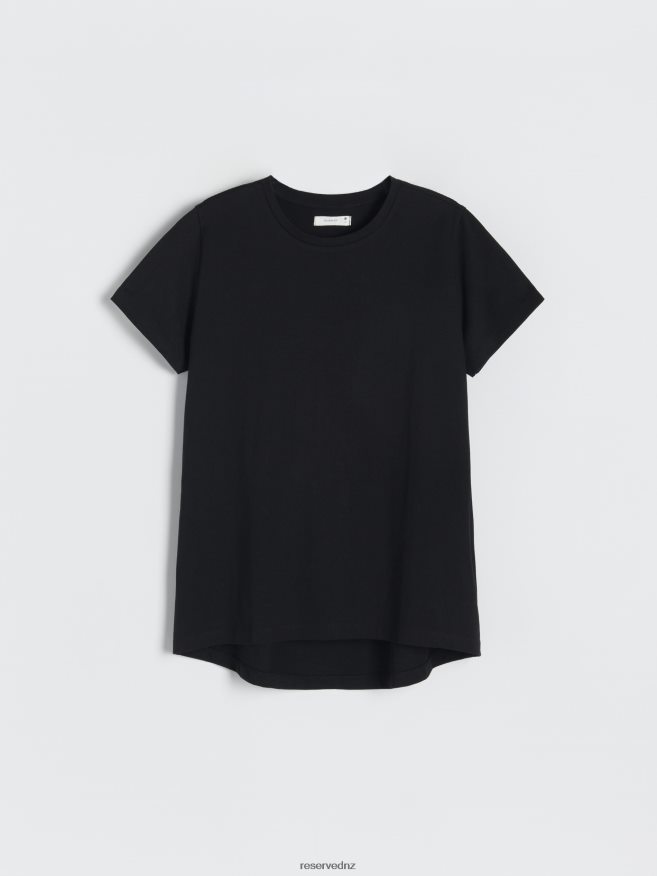 Reserved Women New Regular Fit T-Shirt P6H08T424 Apparel Black