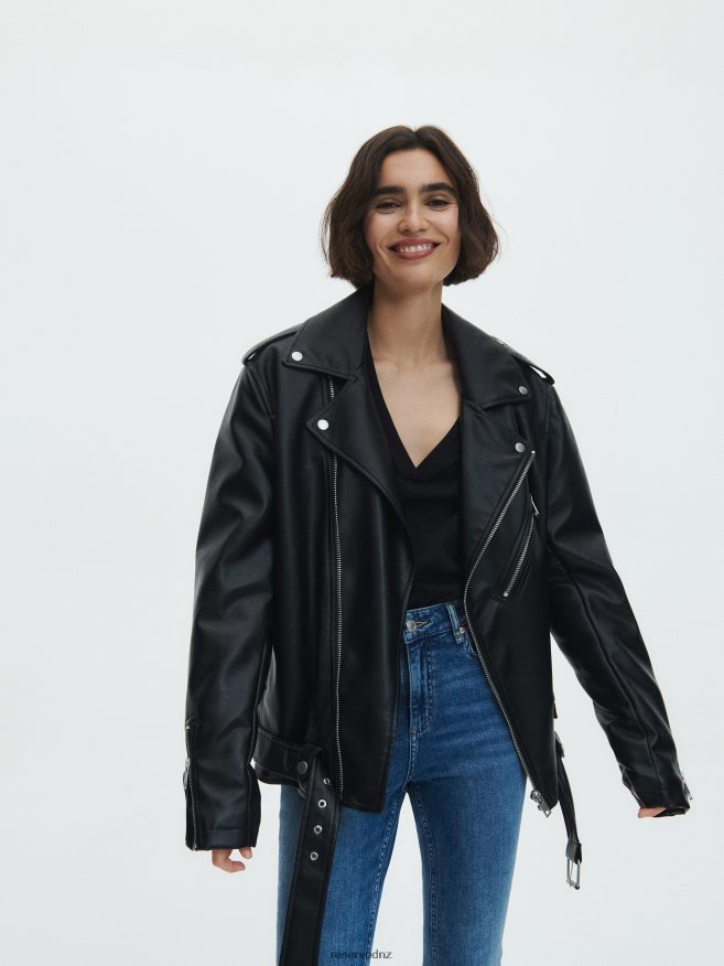 Reserved Women New Regular Fit T-Shirt P6H08T428 Apparel Black