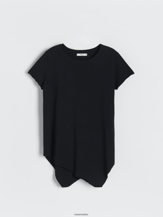 Reserved Women New Regular Fit T-Shirt P6H08T445 Apparel Black