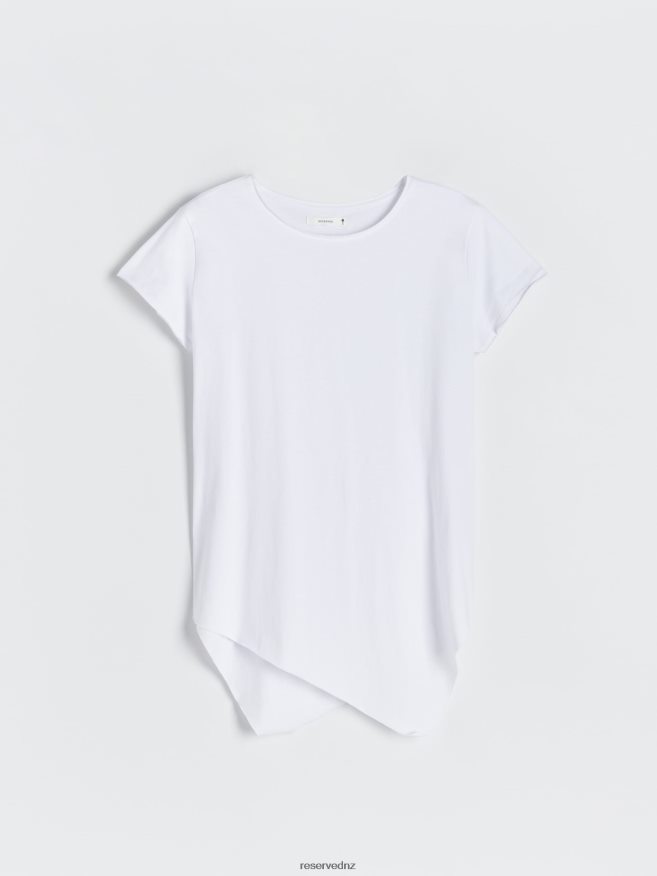 Reserved Women New Regular Fit T-Shirt P6H08T452 Apparel White