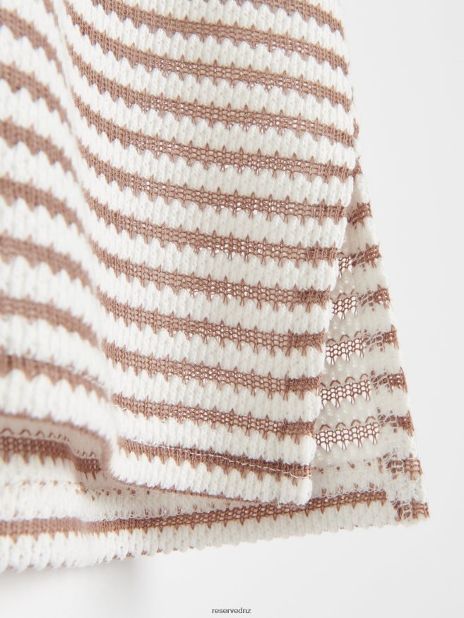 Reserved Women New Regular Fit T-Shirt P6H08T458 Apparel Beige