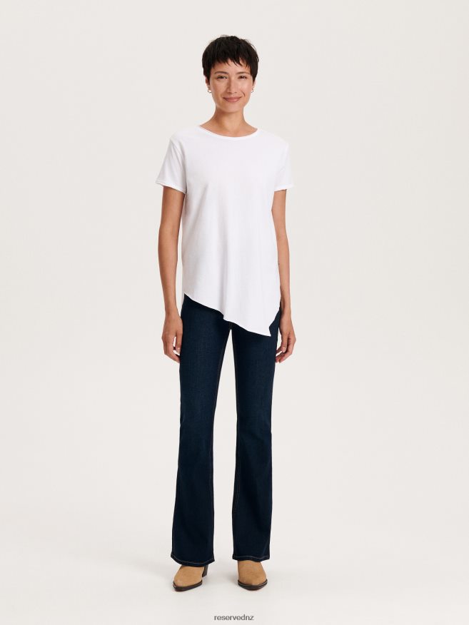 Reserved Women New Style Regular Fit T-Shirt P6H08T460 Apparel White