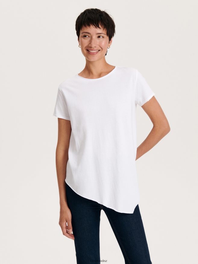 Reserved Women New Style Regular Fit T-Shirt P6H08T460 Apparel White