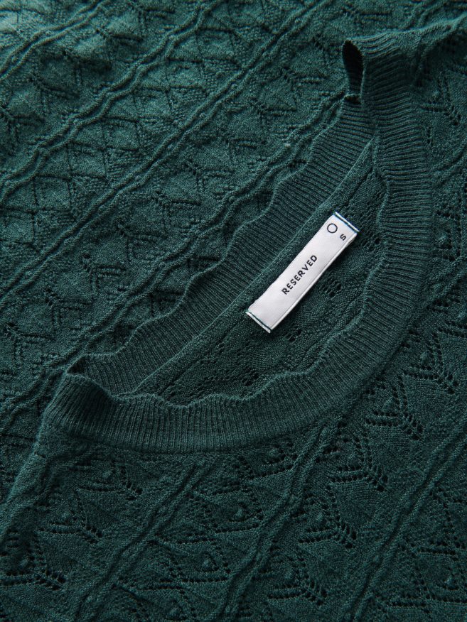 Reserved Women Openwork Top P6H08T123 Apparel Dark Green