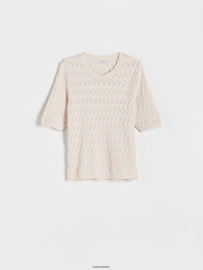 Reserved Women Openwork Top P6H08T13 Apparel Nude