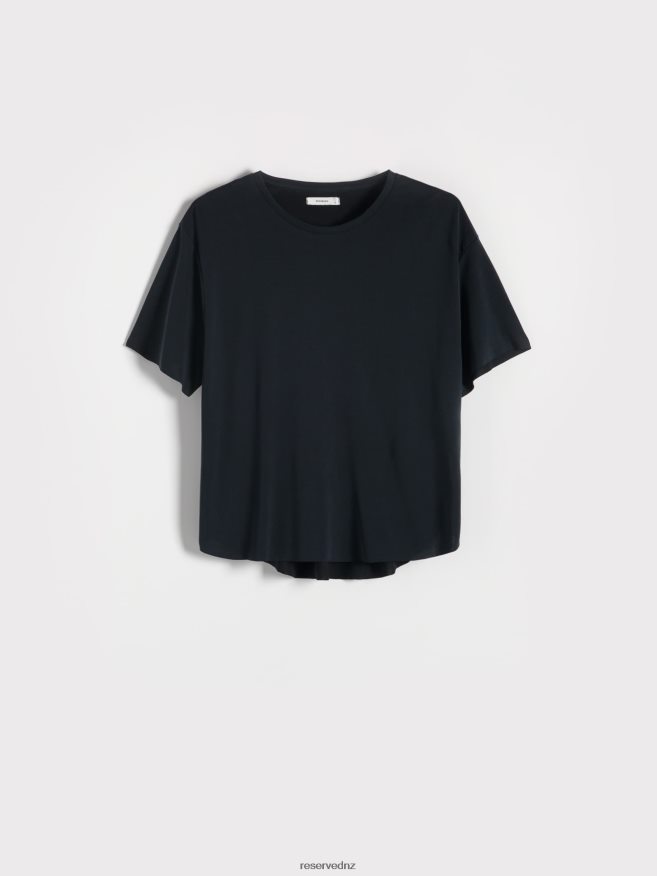 Reserved Women Oversized T-Shirt P6H08T393 Apparel Dark Grey