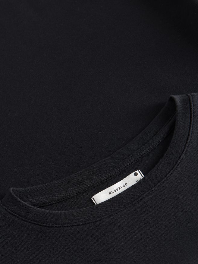 Reserved Women Oversized T-Shirt P6H08T489 Apparel Black