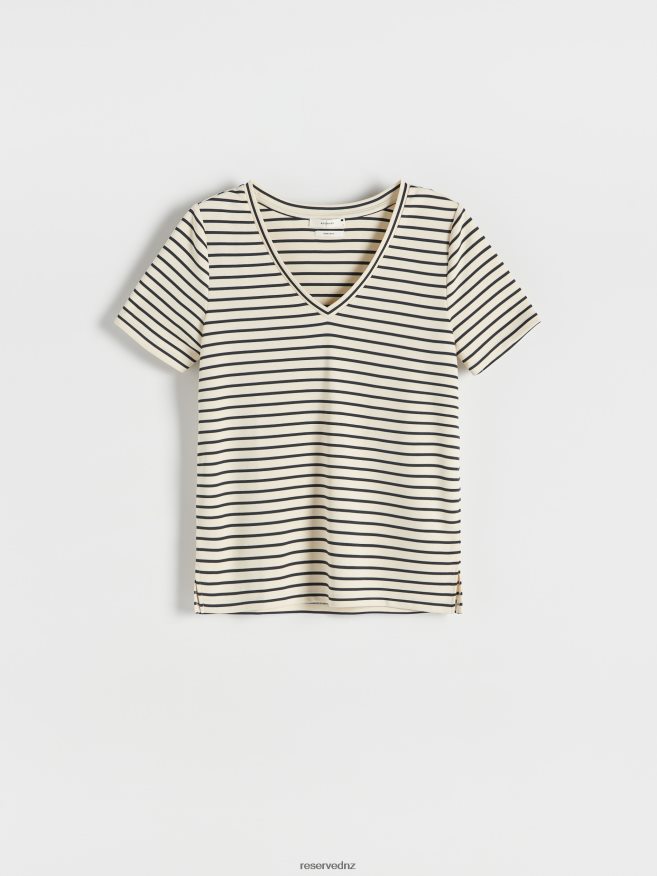 Reserved Women Regular Fit Modal Blend T-Shirt P6H08T402 Apparel Multicolor