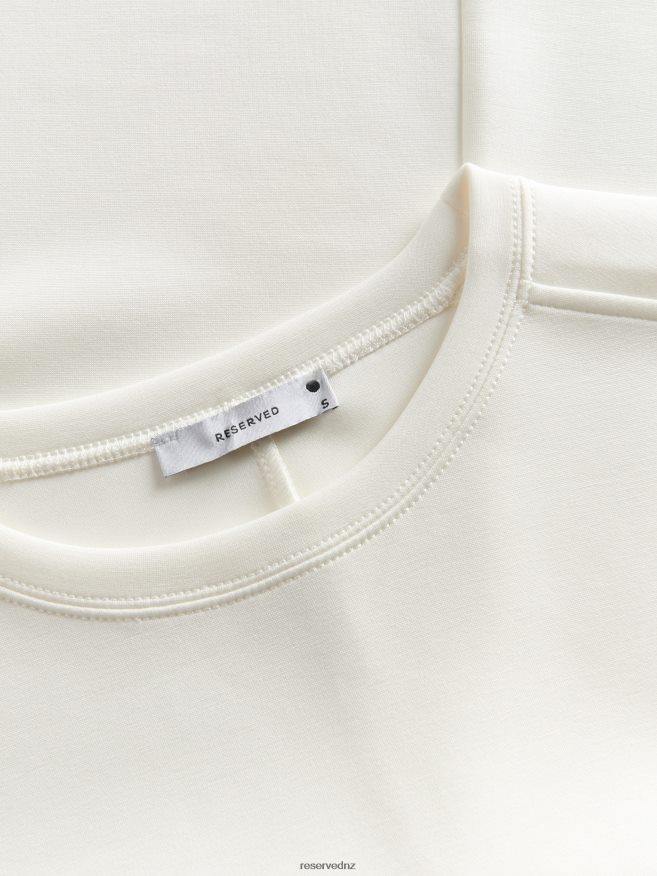 Reserved Women Regular Fit T-Shirt P6H08T376 Apparel Cream