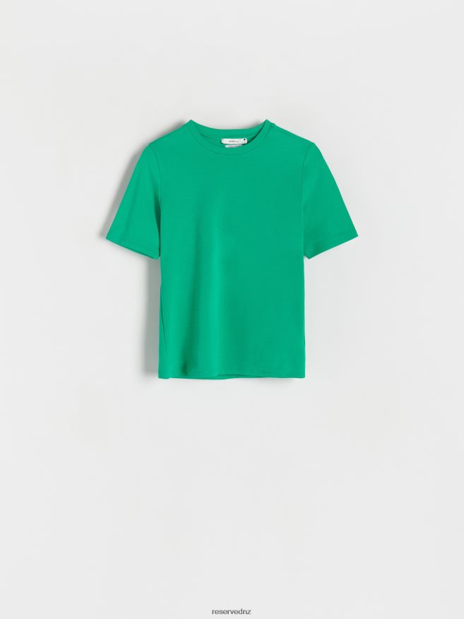 Reserved Women Regular Fit T-Shirt P6H08T396 Apparel Fresh Green
