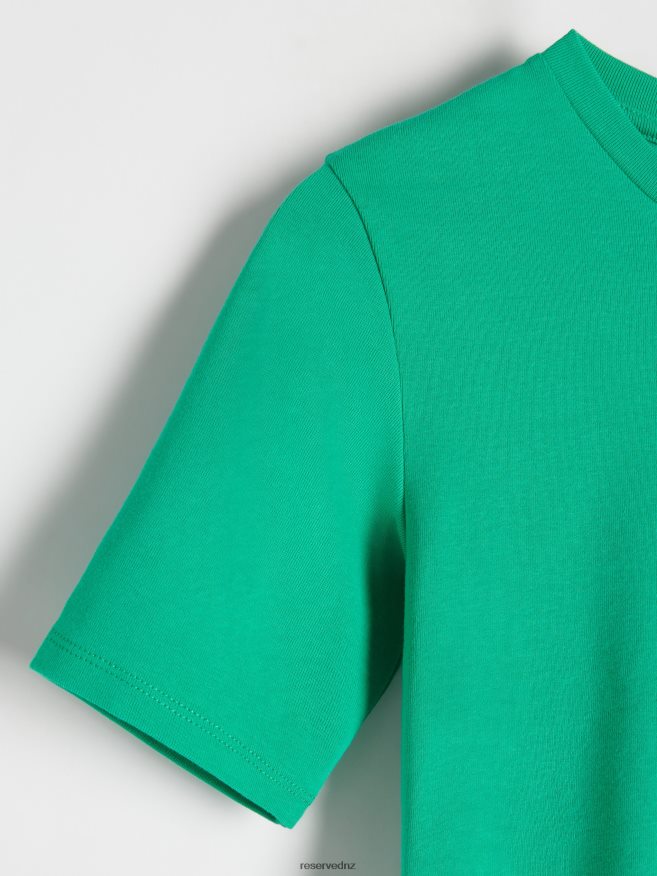 Reserved Women Regular Fit T-Shirt P6H08T396 Apparel Fresh Green