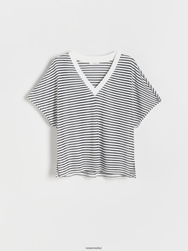 Reserved Women Regular Fit T-Shirt P6H08T397 Apparel Navy