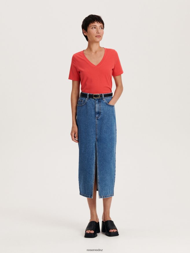 Reserved Women Regular Fit T-Shirt P6H08T401 Apparel Red