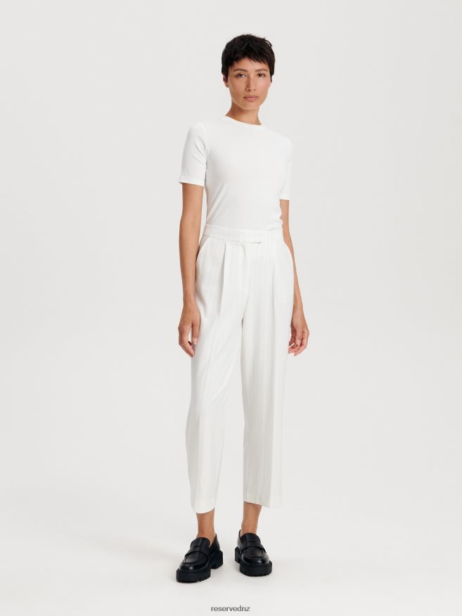 Reserved Women Regular Fit T-Shirt P6H08T405 Apparel Cream