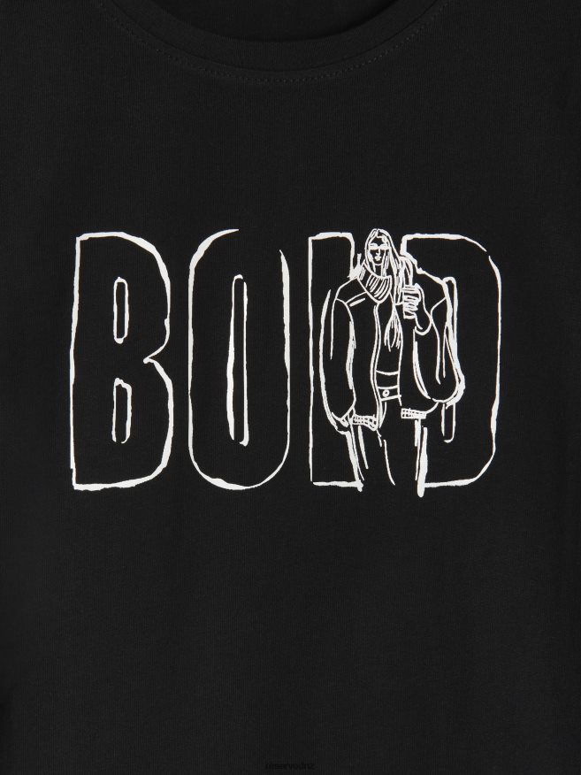 Reserved Women Regular Fit T-Shirt With Print P6H08T484 Apparel Black