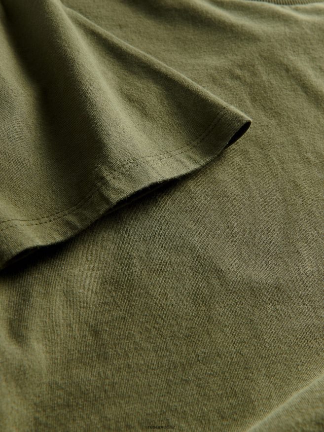 Reserved Women Short T-Shirt P6H08T479 Apparel Olive