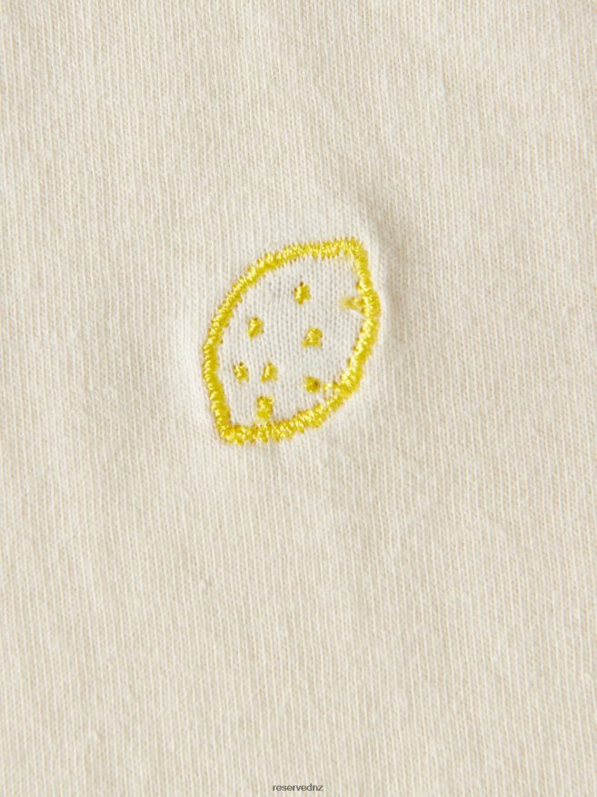 Reserved Women Slim Fit T-Shirt P6H08T464 Apparel Light Yellow