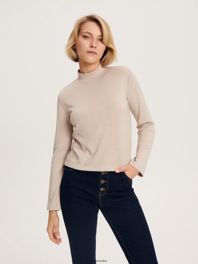 Reserved Women T-Shirt P6H08T368 Apparel Nude