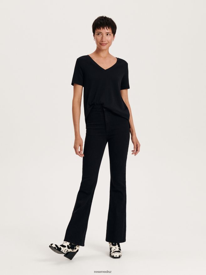 Reserved Women T-Shirt P6H08T387 Apparel Black