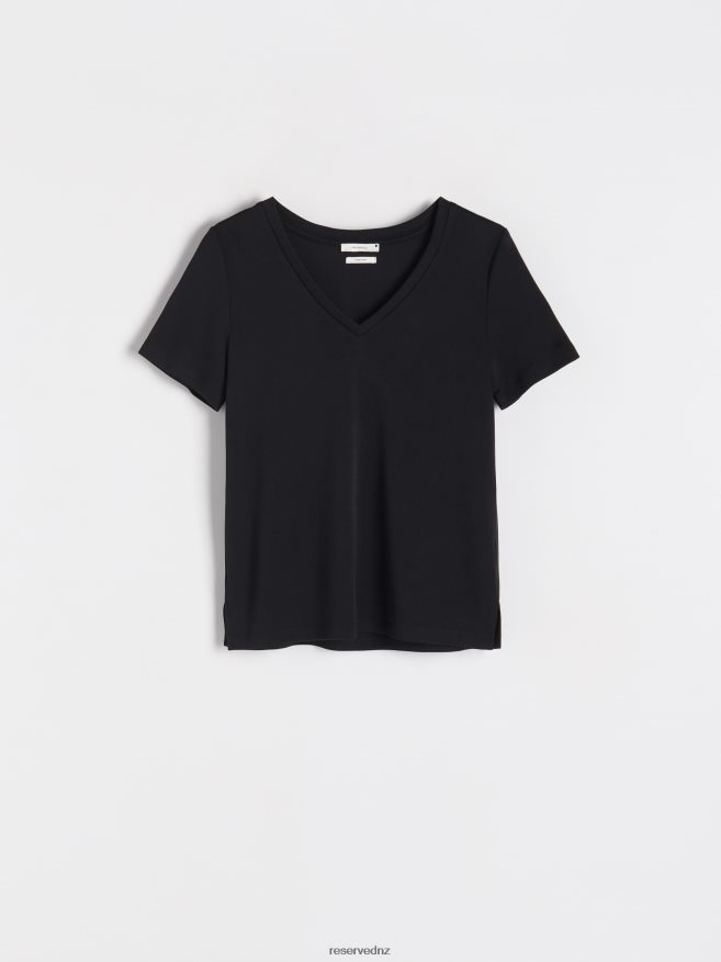 Reserved Women T-Shirt P6H08T387 Apparel Black