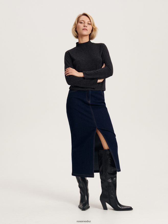 Reserved Women T-Shirt P6H08T410 Apparel Black