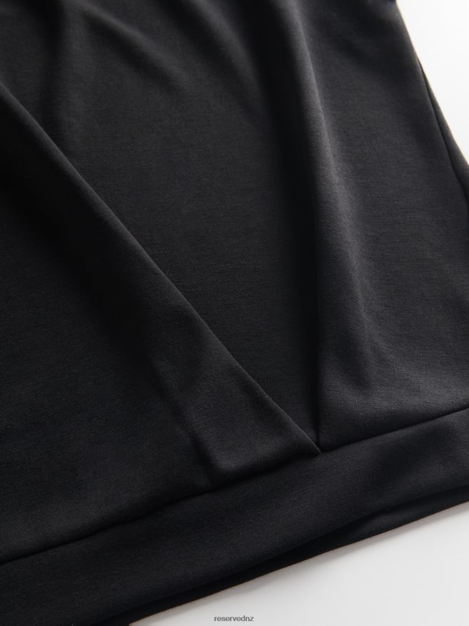 Reserved Women T-Shirt With Drawstring P6H08T372 Apparel Black