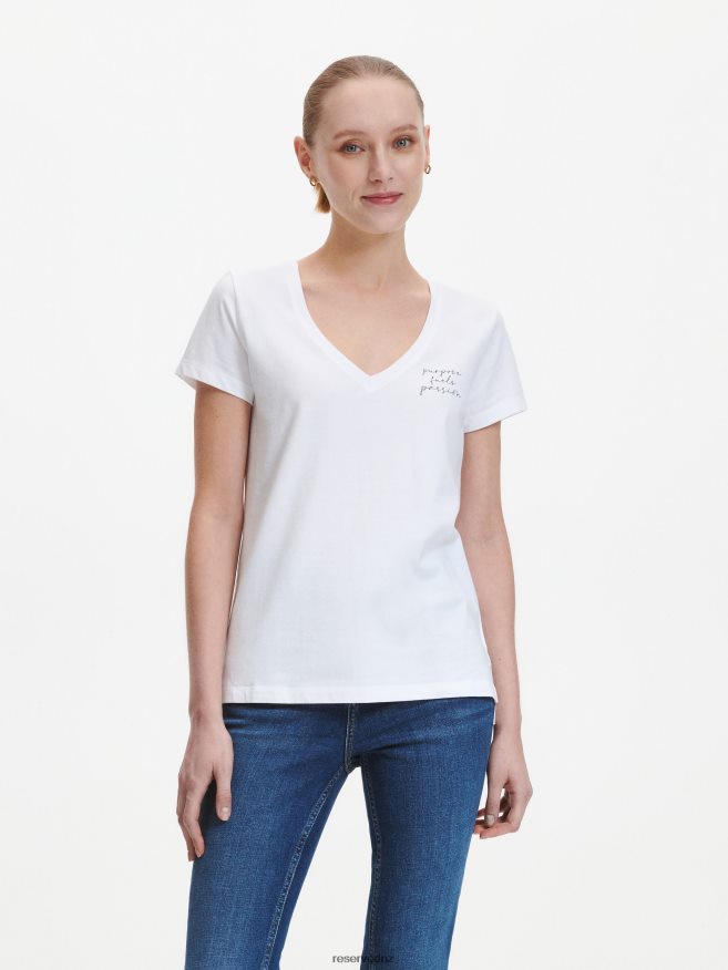 Reserved Women T-Shirt With Print P6H08T421 Apparel White